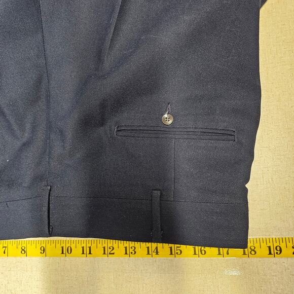 Chadmore Single Breasted Blazer Straight Leg Pants Suit Set Black Men's Large 42 - Picture 9 of 16